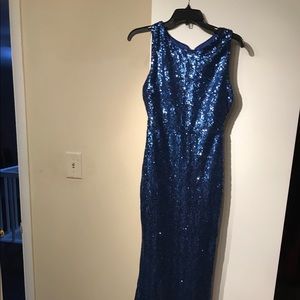 Beautiful blue sequin dress